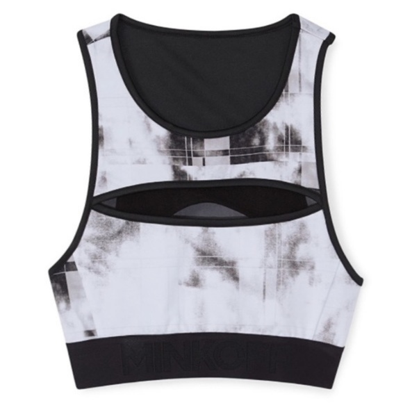 rebecca minkoff // marble print mesh sports bra - Picture 2 of 4